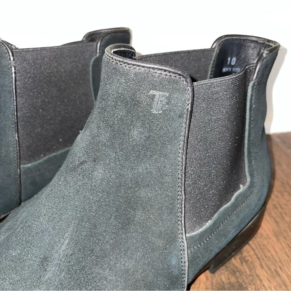 TOD’S Black Suede Chukka Slip On Boots Size 10